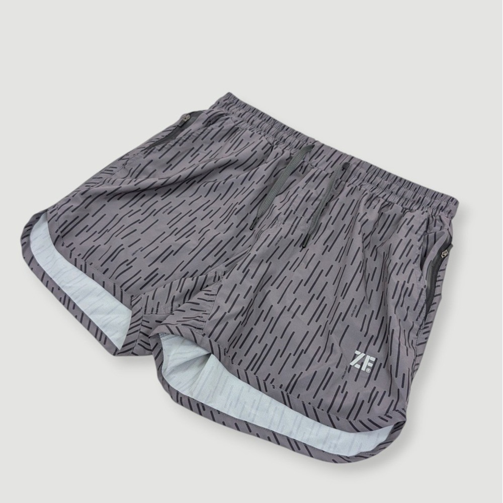 Zero Foxtrot Zero Shorts Mens Large 5" Inseam Gray Performance Running Workout